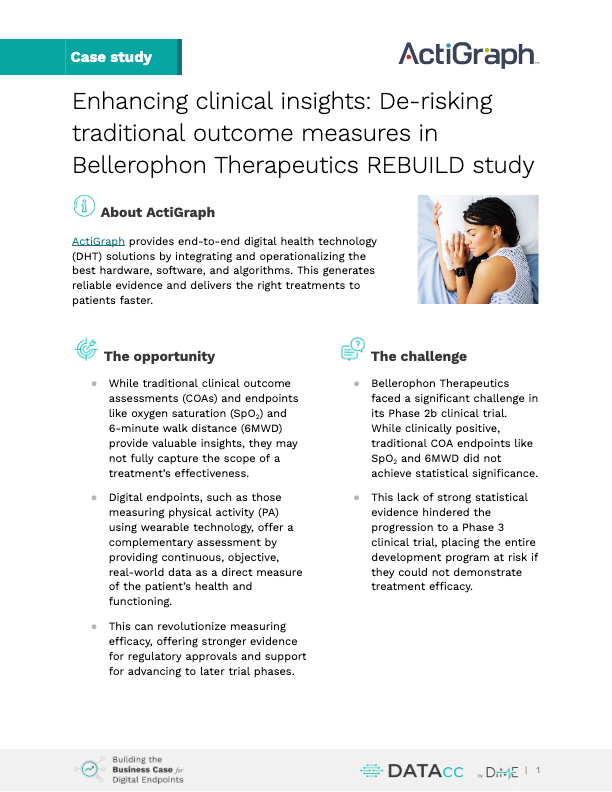 Enhancing clinical insights: De-risking traditional outcome measures in Bellerophon Therapeutics REBUILD study